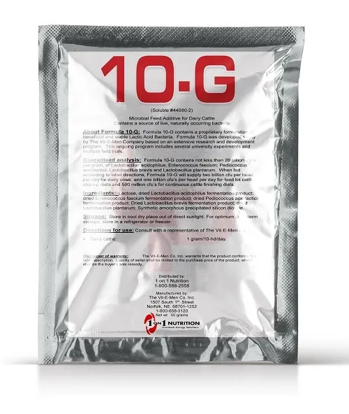 10-G Microbial Feed Additive package